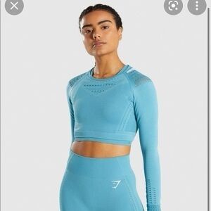 Gymshark flawless knit crop top workout top